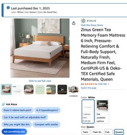 $135 Brand new queen mattress 6 inches