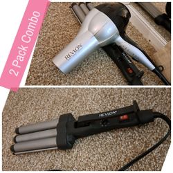Hair BLOW dryer & JUMBO Wave IRON, hot Tools