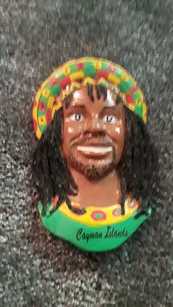 Cayman island wall hanging man with dreads