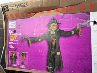 Home Accents Holiday 15 ft. Gruesome Grounds Giant-Sized Animated LED Worricrow H10 25SV24802