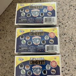 Three Diamond Dig It Boxes Never Opened Still Wrapped 