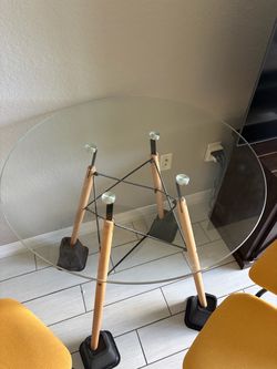 Dining table and chairs
