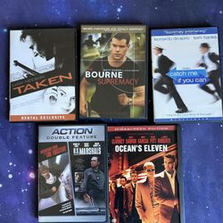 DVD collection of action films
