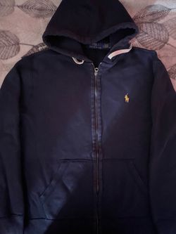Polo Ralph Lauren Navy Zip-Up Hoodie SIZE- L