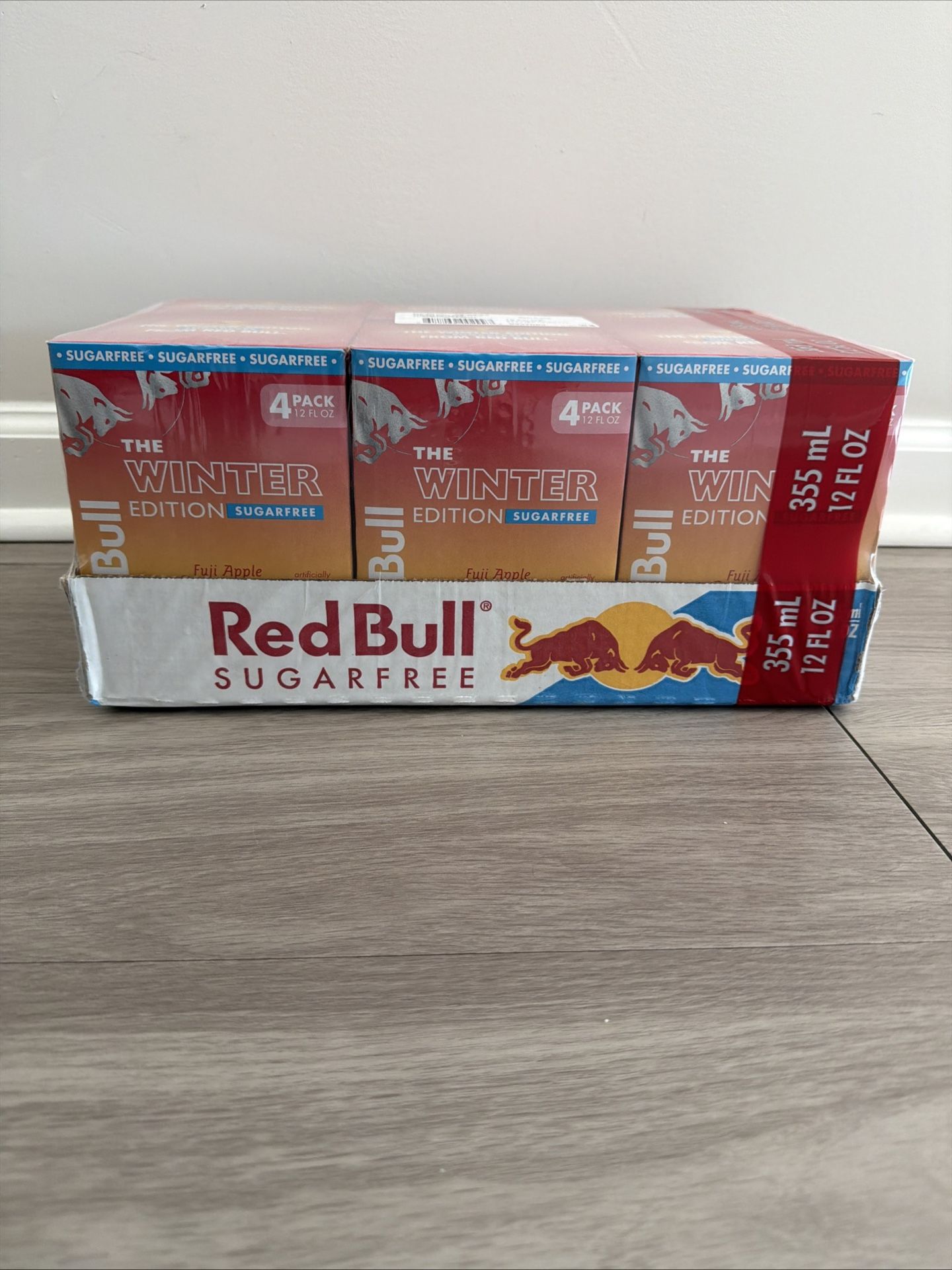 24 Pack Red Bull Winter Edition: Fuji Apple-Ginger 12 FI Oz Cans Sugar Free