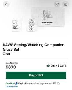 Kaws Glass set for sale