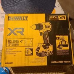 $120 PRICE IS FIRM
DEWALT 20V XR Compact 1/2 in. Drill/Driver W/ 5.0Ah Battery & Charger