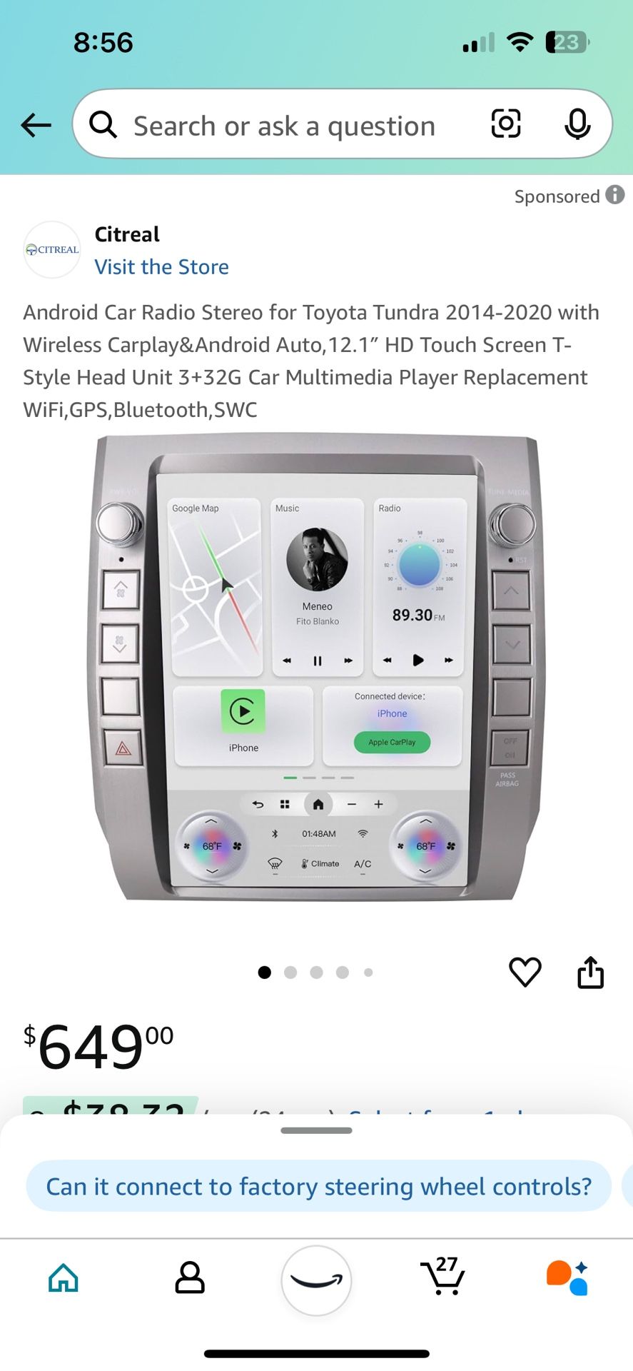 Toyota Tundra Touchscreen