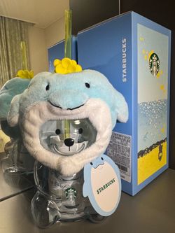 Limited Edition Korean Starbucks Bearista Jeju Cold Cup (Dolphin)