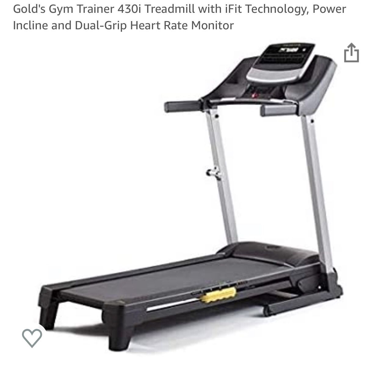 Gold’s Gym 430i Treadmill New