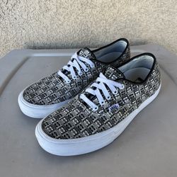 Vans X Hockey X Video Radio Mens White Authentic Sneakers Size 10.5