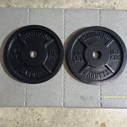 Set Of 35lb Olympic Weight Plates 