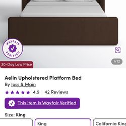 Aelin Upholstered Platform Bed