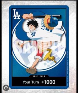 Dodgers 2026 One Piece Card