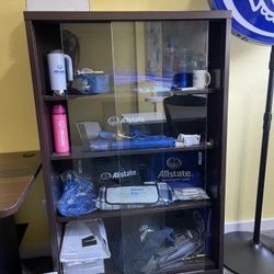 Glass And Metal Cabinet  - Free 