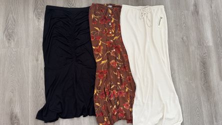 3 size medium long skirt bundle