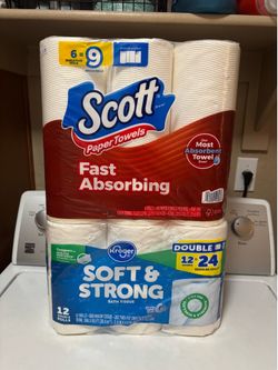 Toilet Paper & Paper Towel Bundle $11.00 for both