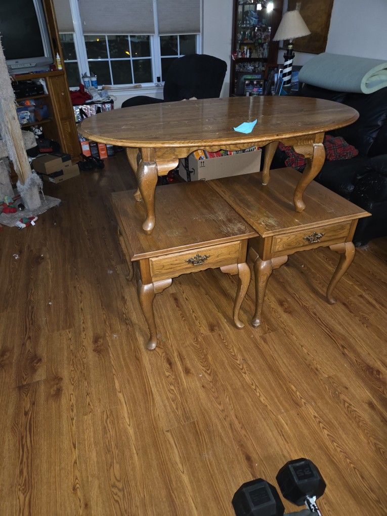 Vintage End Tables And Coffee Tabke