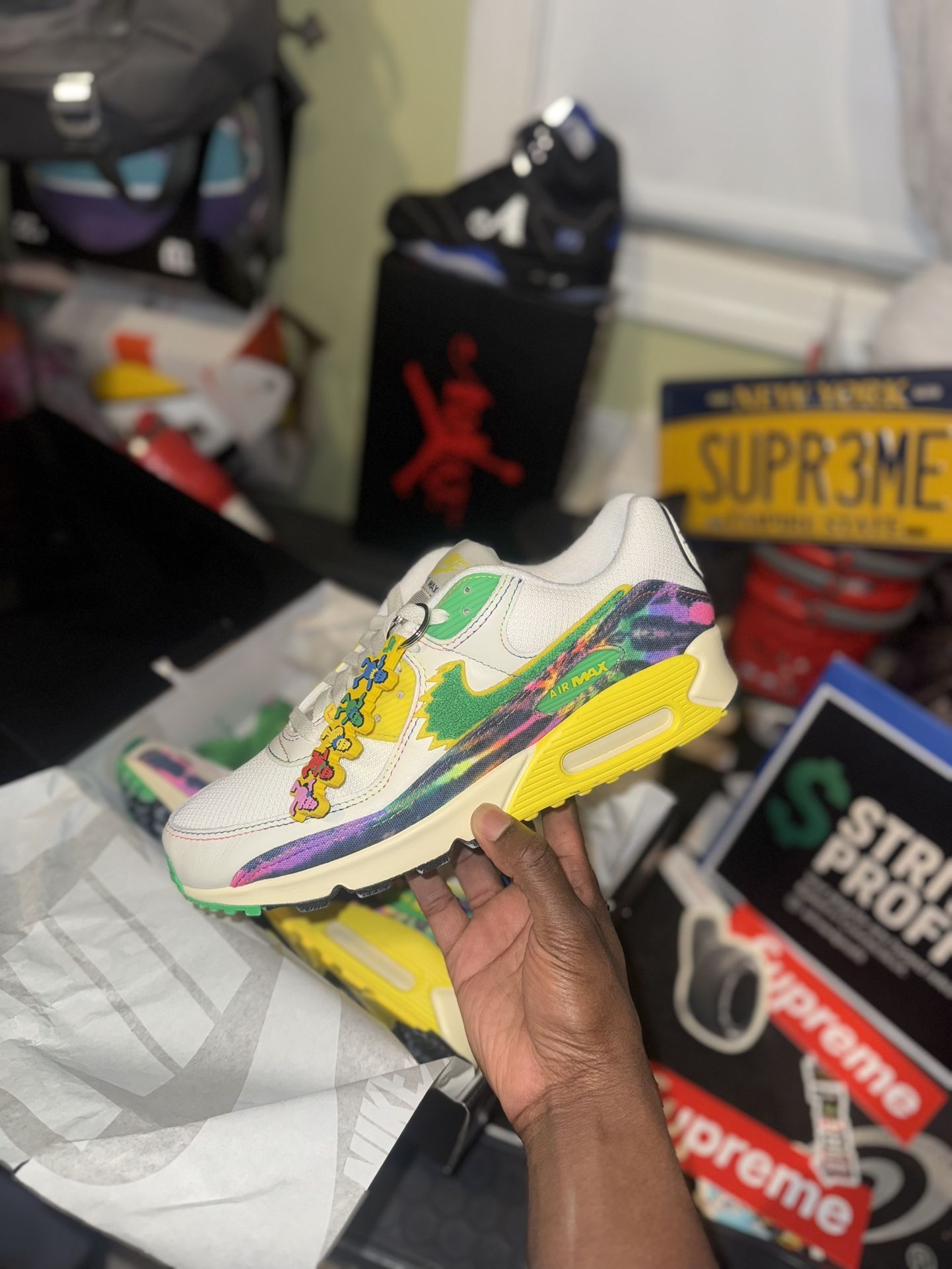 Nike Air Max 90 Grateful Dead University of Oregon 'Grateful Ducks' IM2511-100 ✅ 