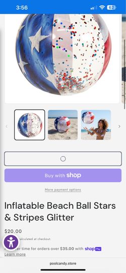 Pool beach ball American flag 4th July