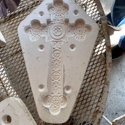Pottery Mold- Large Cross