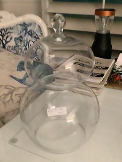 Round Glass Double Bubble Cloache Cover
