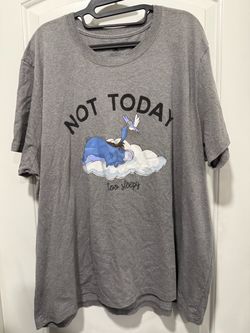 Women’s Size 4XL Gray 'Not Today, Too Sleepy T-Shirt with Disney’s Eeyore.