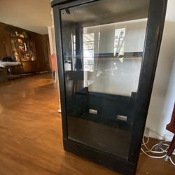 Rolling black cabinet 