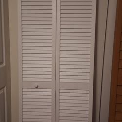 24x79 Bifold Bi-fold Closet Door Organizer Bedroom Laundry Hallway Kitchen Garage Wood White