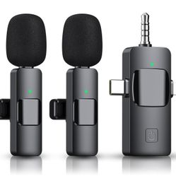 3 in 1 Wireless Microphone for iPhone, Camera, Android, iPad