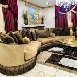 Large Curved Couch 