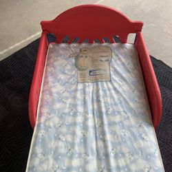 Toddlers Bed With Quality Mattress Like New