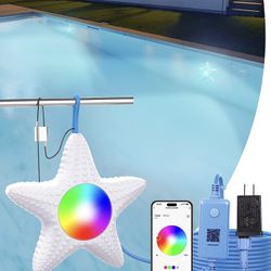 LED Underwater Pool Lights with APP Control for Above or Ground Inground Pools, 26ft cord 