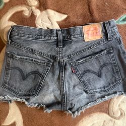 Levi size small jean shorts black
