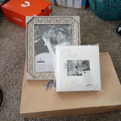 Beautiful Frame And Photo Album For The New Mr. And Mrs