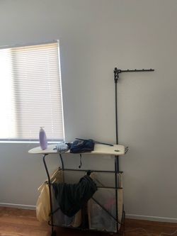 Ironing Board with Laundry Sorter Cart