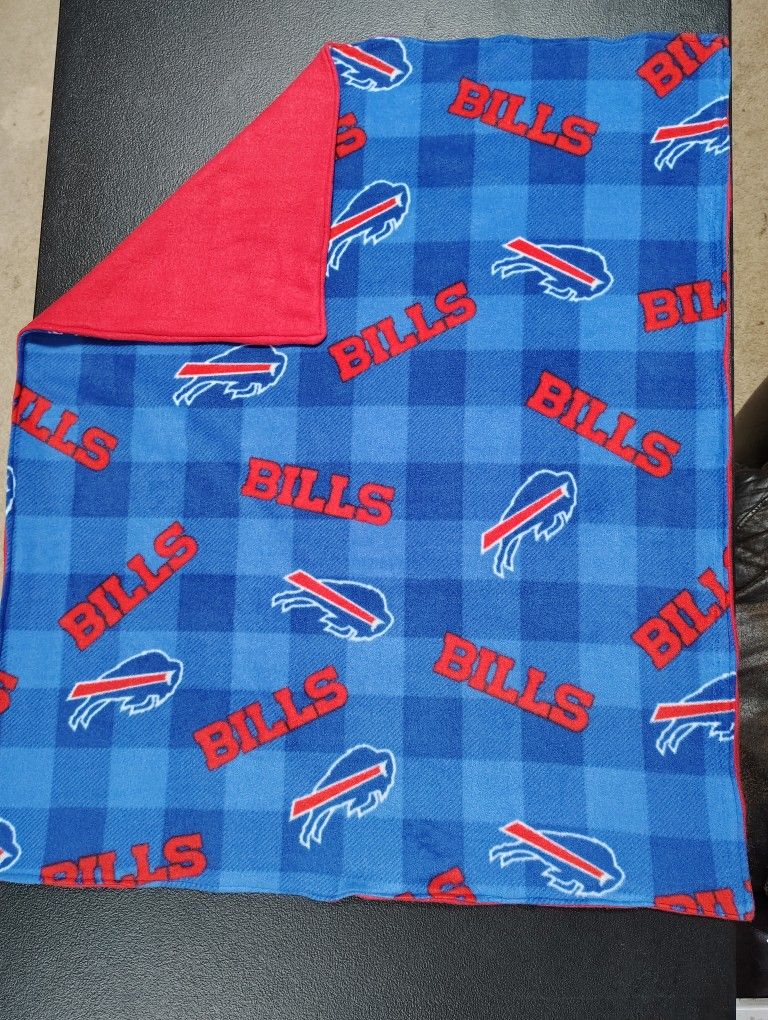 Handmade Buffalo Bills Fleece Baby Blanket