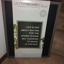 Letter board! 26" x 20" x 2.5". Letters included ** Brand New!