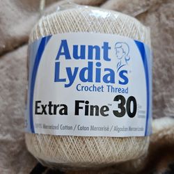 Aunque Lydias Extra Fine 30 Crochet Cotton Thread