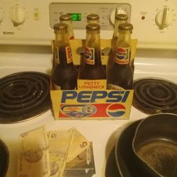 Richard Petty Pepsi 6pack Glass Bottles Long Neck 
