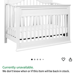 DaVinci Brook 4-in-1 Convertible Crib with Toddler Bed Conversion Kit in White