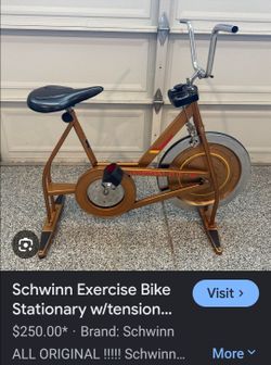 SHWINN XR8 stationary bike collectors item
