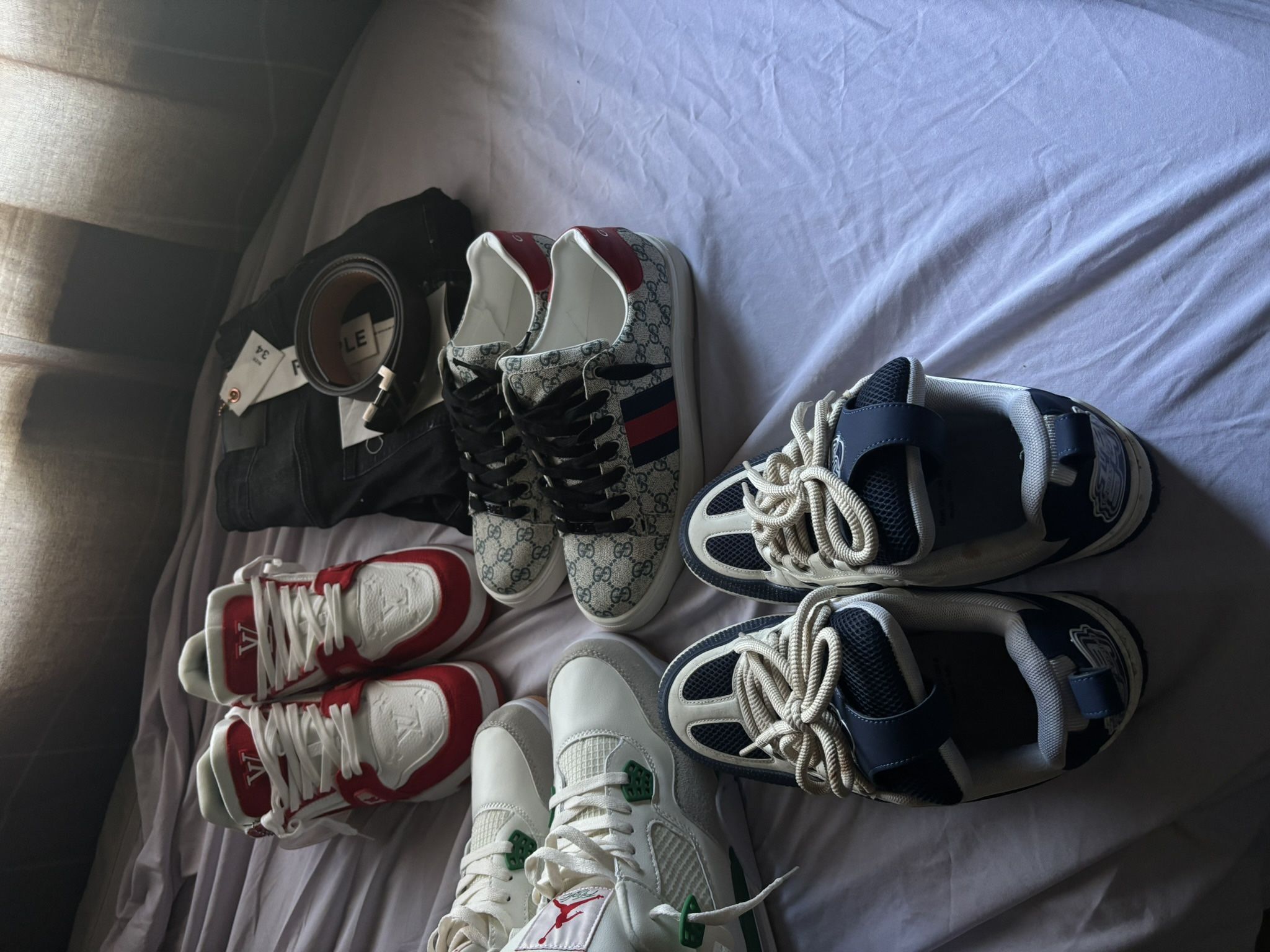 bundle cough syrup purples bape louis vuitton gucci