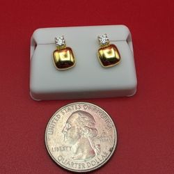 ✨ MOISSANITE STUD EARRINGS | 925 SILVER | GOLD VERMEIL ✨