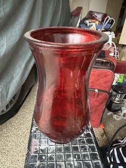 Red Vase