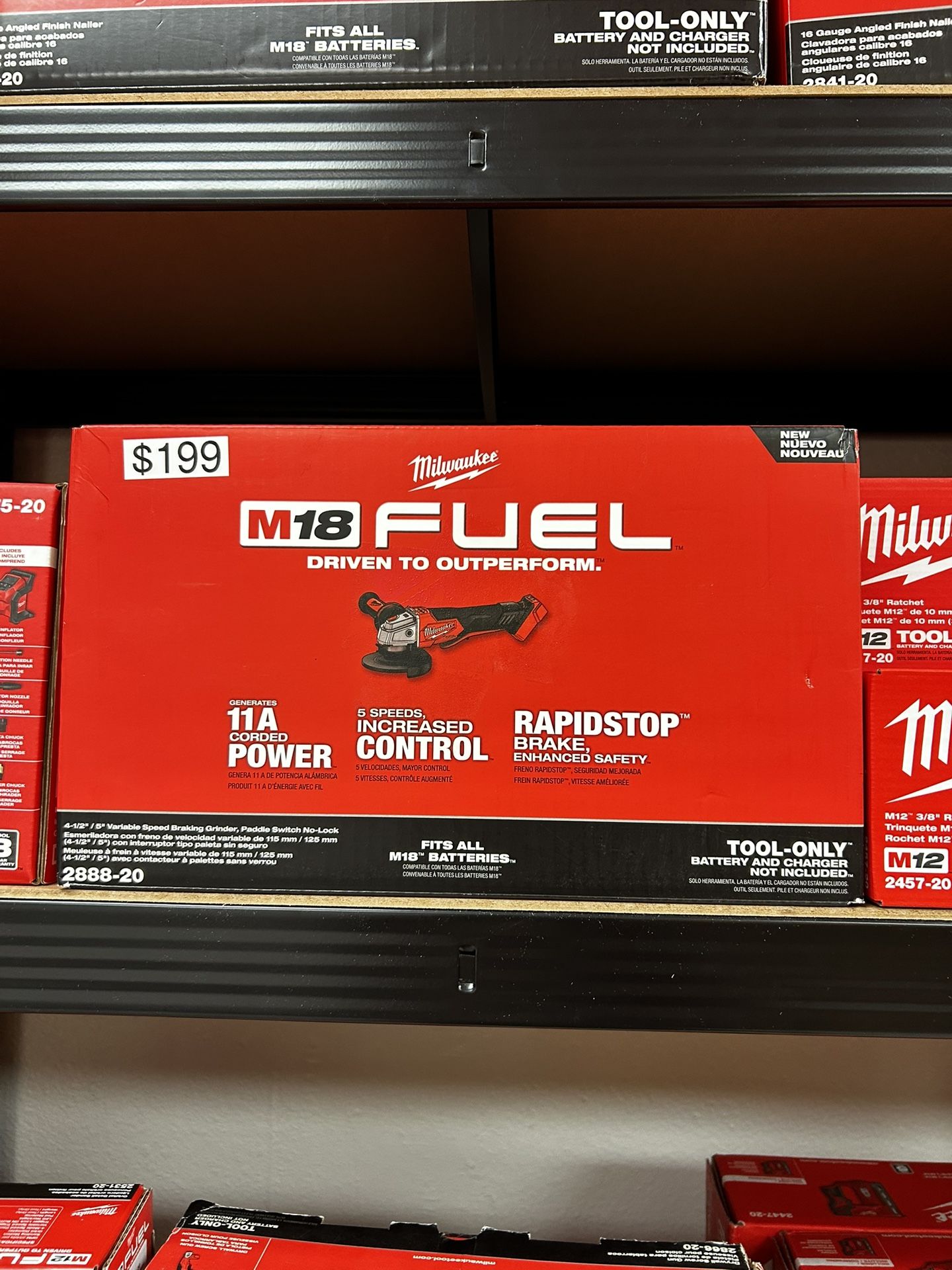 Milwaukee M18 Fuel 4-1\2” / 5” Variable Speed Braking Grinder