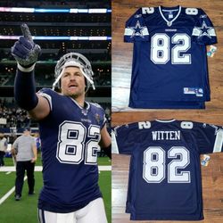 Jason Witten Cowboys Jersey Mavericks Luka Lamb Nike Starter Jordan Kobe Stars Sz-M