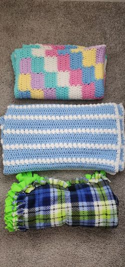 Unisex hand made baby blanket