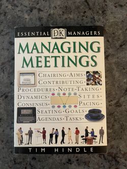 Managing Meetings Book By DK Essential Managers