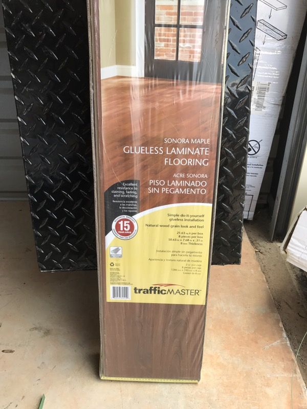 One Pallet of Traffic Master Sonora Maple Laminate Flooring.